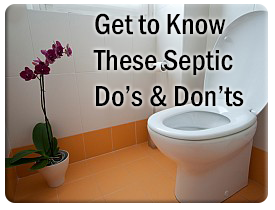 septic dos and don'ts