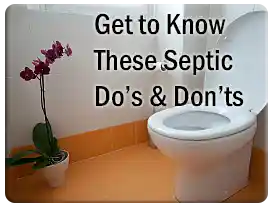 septic dos and don'ts